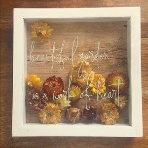 Glass Flower Frame